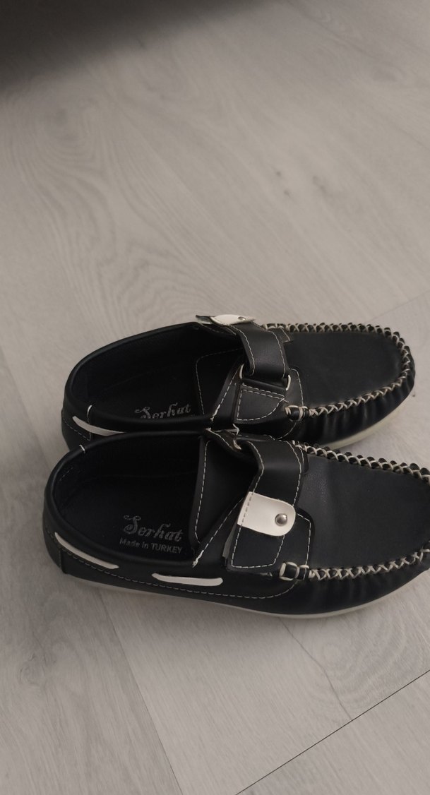 Siyah Parlak Tokalı Erkek Çocuk Ayakkabısı - Görsel 2