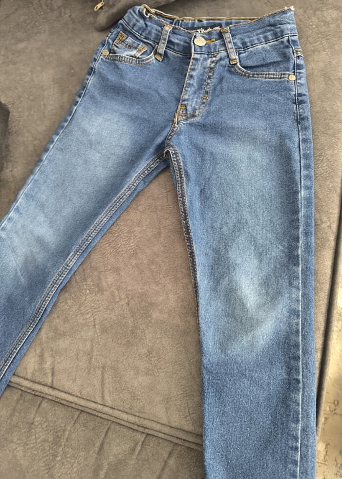 Erkek çocuk kot jeen rengi son fotodaki gibi koyu  - Görsel 3
