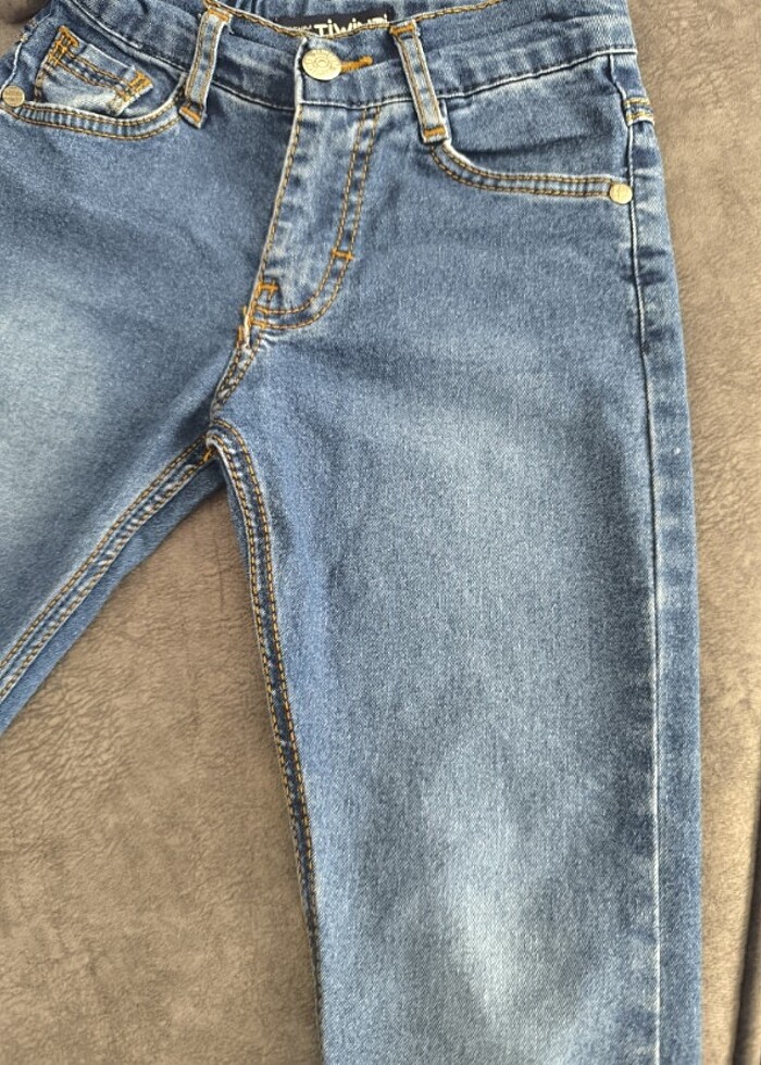 Erkek çocuk kot jeen rengi son fotodaki gibi koyu  - Görsel 4