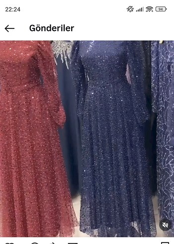 Parlak İşlemeli Uzun Abiye Elbise - Görsel 2