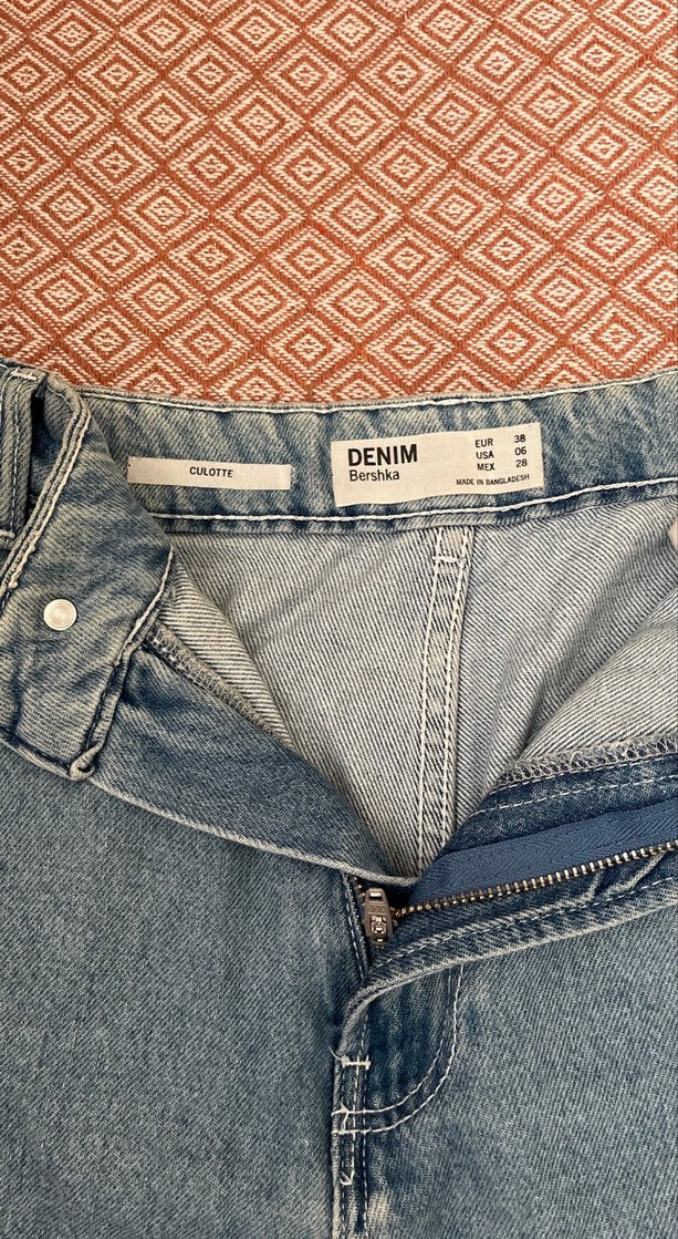 Bohem Tarzı Rahat Kesim Mini Kot Şort - Görsel 2