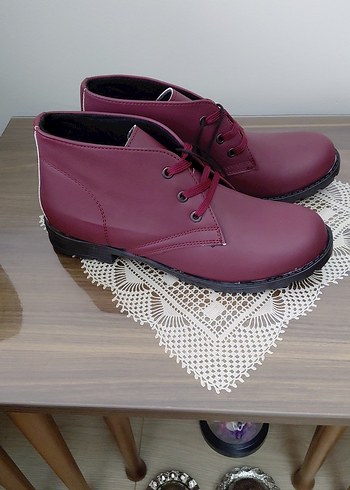 LC Waikiki LCW Bordo Kadın Dolgu Topuklu Bot