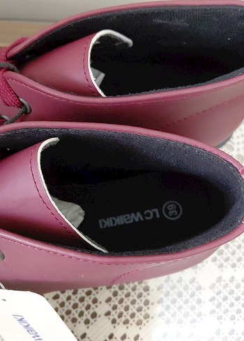 39 Beden bordo Renk LCW Bordo Kadın Dolgu Topuklu Bot