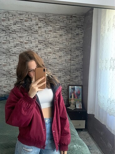 pull bear mont içi polarlı bordo