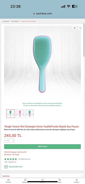 Tangle teezer tarak