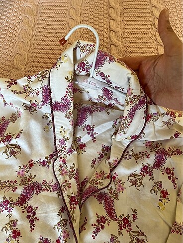 Büyük beden çiçekli pijama