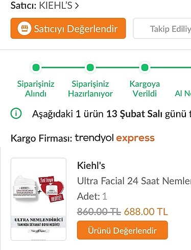 Beden kiehls ulsta facial nemlemdirici krem