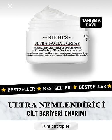 kiehls ulsta facial nemlemdirici krem
