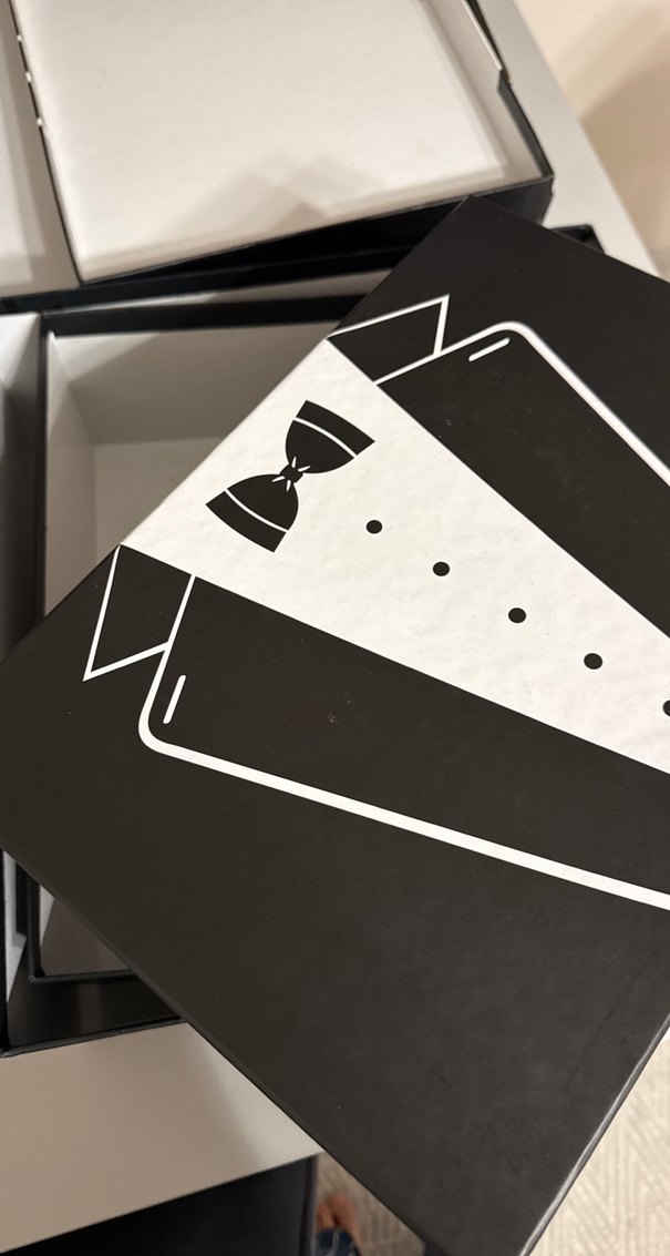 Siyah baskılı damat bohçası kutuları 3'lü - Görsel 4