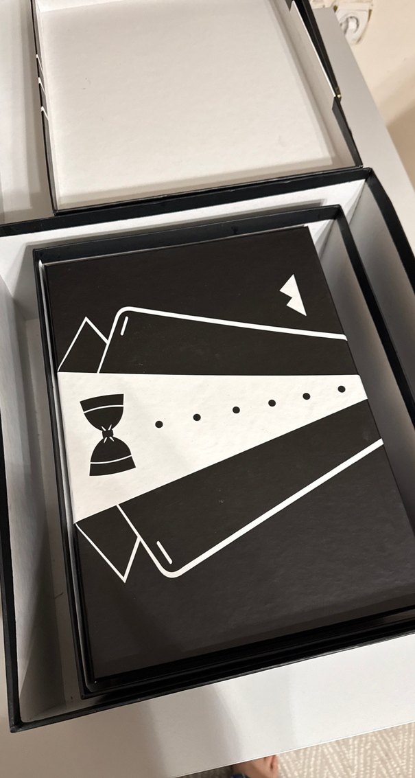 Siyah baskılı damat bohçası kutuları 3'lü - Görsel 3