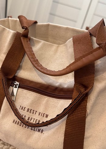 Kahverengi Baskılı Kadın Çanta - Görsel 3