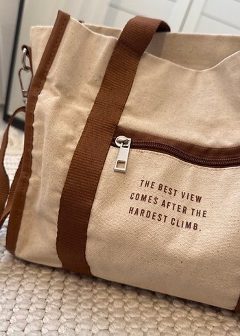 Kahverengi Baskılı Kadın Çanta - Görsel 2