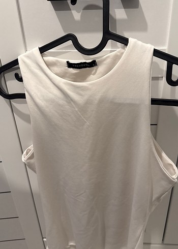 Beyaz Kadın Çıt Çıtlı Body - Görsel 3