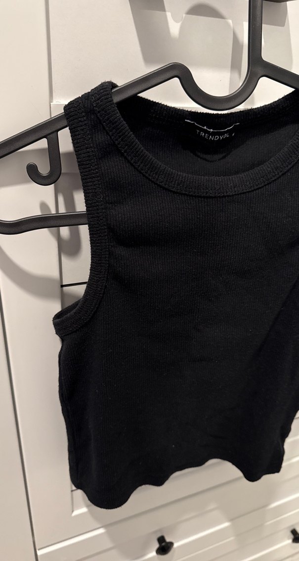 Siyah Halter Yaka Fitilli Kadın Atlet - Görsel 3