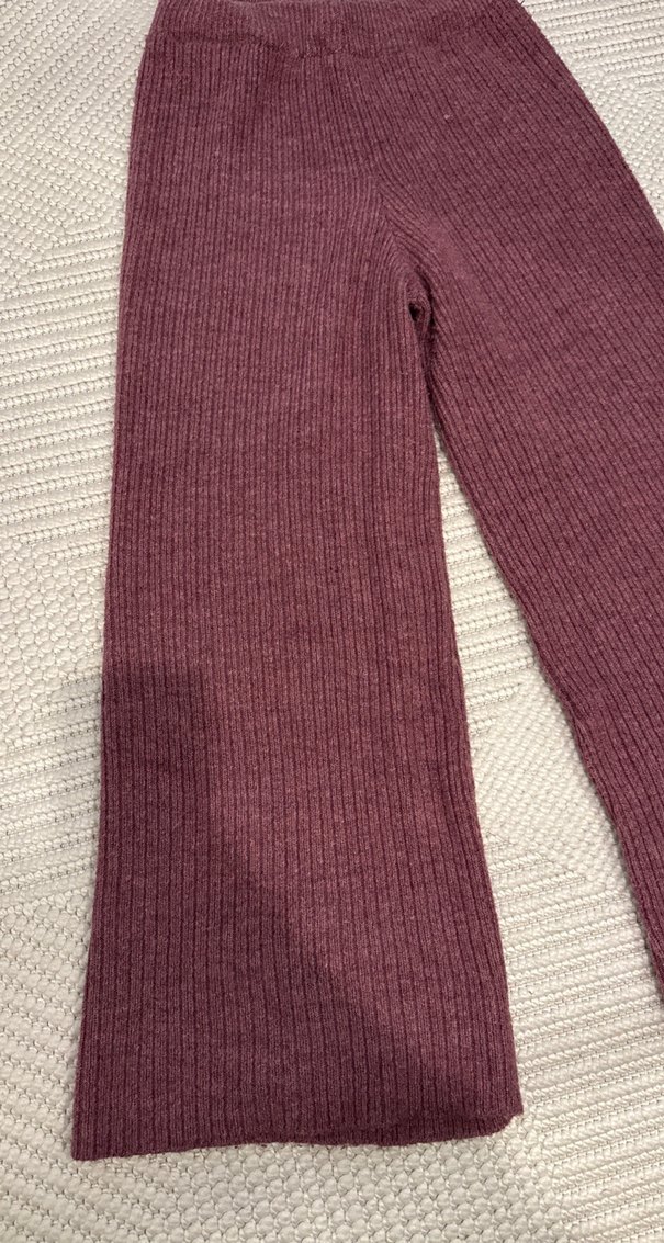 Lila Triko Kadın Pantolon Rahat Kesim - Görsel 2