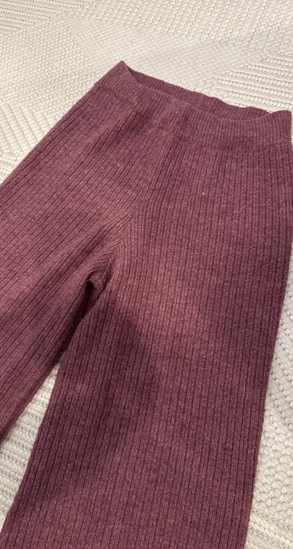 Lila Triko Kadın Pantolon Rahat Kesim - Görsel 4