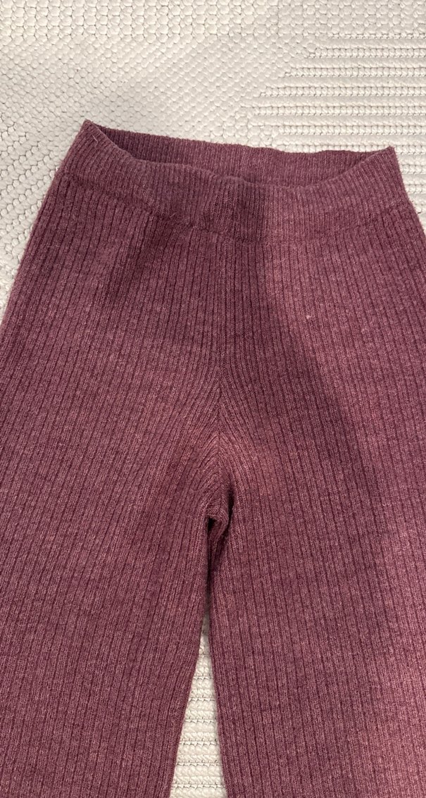 Lila Triko Kadın Pantolon Rahat Kesim - Görsel 3