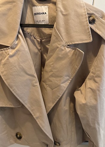 Bej Kadın Trençkot Bershka - Görsel 3