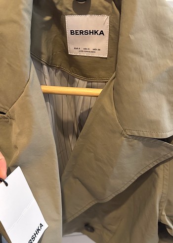 Bershka Kadın Haki Trençkot - Görsel 3