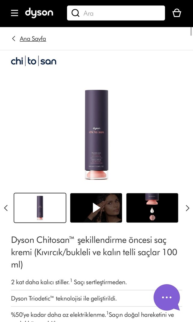 Dyson Chitosan şekillendirme öncesi saç kremi - Görsel 4