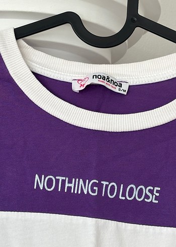Mor Beyaz Kısa Kollu Tişört - Görsel 3