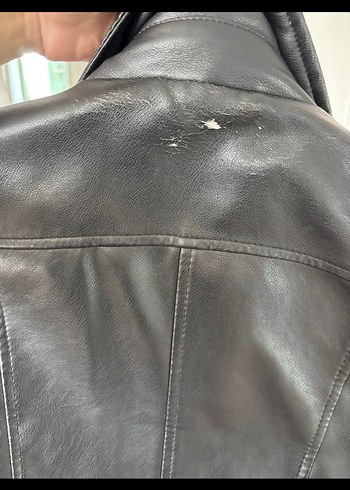 STRADİVARİUS Siyah Kadın Deri Biker Ceket - Görsel 6