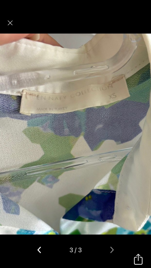 Çiçek Desenli Kısa Kollu Gömlek - Görsel 3