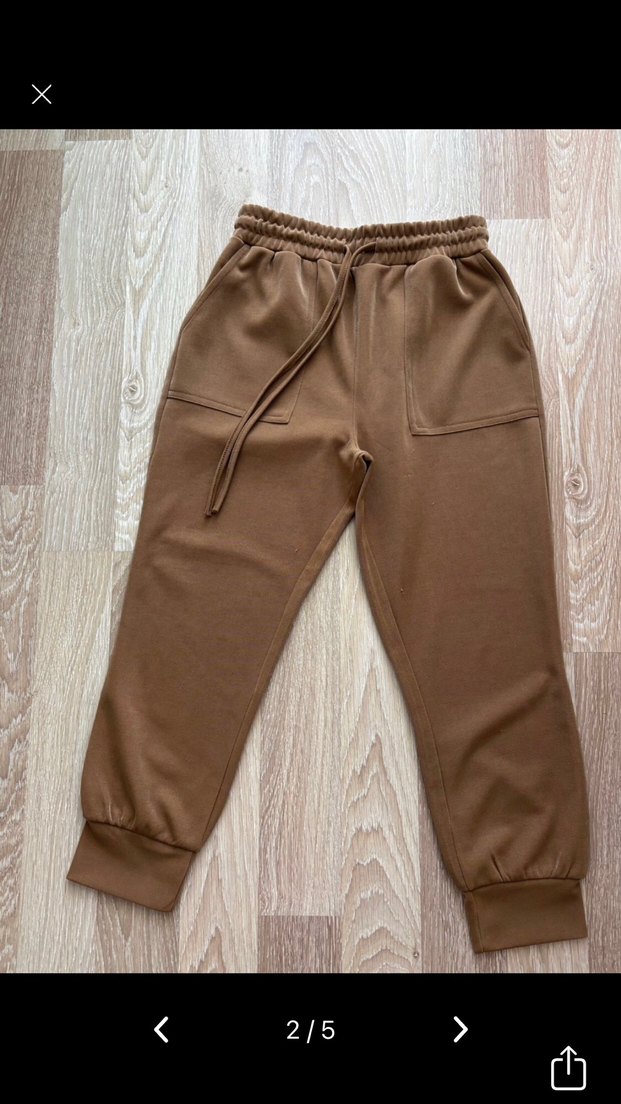 Bej Kadın Jogger Pantolon Rahat Kesim - Görsel 2