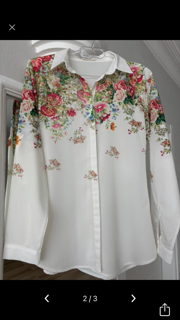 Çiçek Desenli Bohem Uzun Kollu Gömlek - Görsel 2