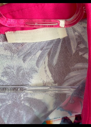 Çiçek Desenli Kısa Kollu Mor Bluz - Görsel 3