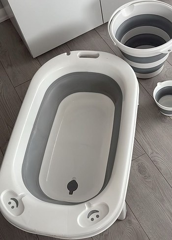 Gri Katlanabilir Plastik Mutfak Seti - Görsel 2