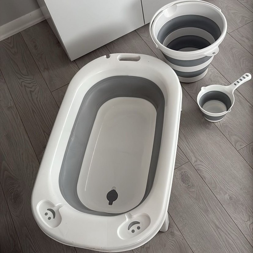 Gri Katlanabilir Plastik Mutfak Seti - Görsel 2