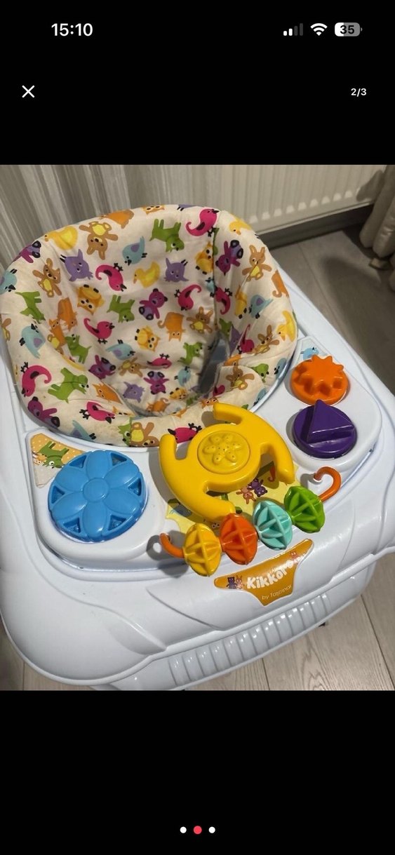 Kikkor Çok Renkli Bebek Yürüteci - Görsel 2