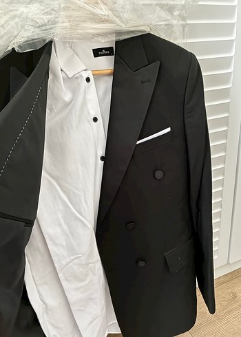 l/xl Beden Klasik Siyah Düğmeli Damat Takımı