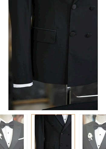 Pierre Cardin Klasik Siyah Düğmeli Damat Takımı