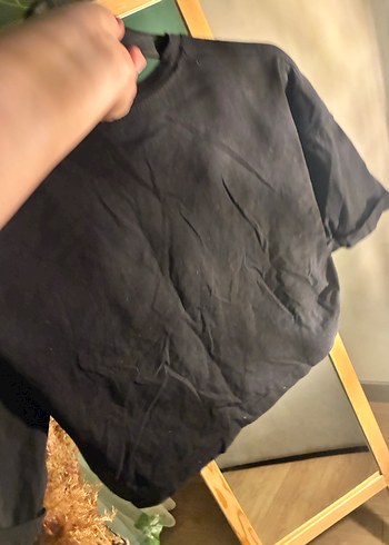 Kız Siyah Deri Rock Punk Tişört - Görsel 3