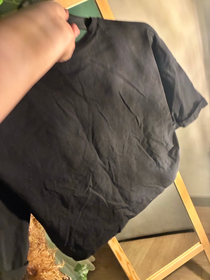 Kız Siyah Deri Rock Punk Tişört - Görsel 3