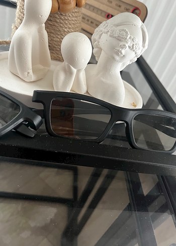 Siyah Minimalist Gotik Kadın Gözlüğü - Görsel 2