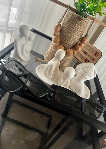 Siyah Minimalist Gotik Kadın Gözlüğü - Görsel 3