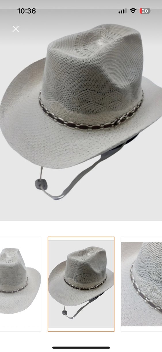 Dantel Detaylı Beyaz Bohem Kadın Şapka - Görsel 2