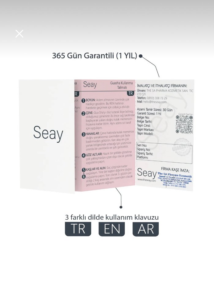 Doğal Taş Yüz Roller ve Guasha Seti - Görsel 3