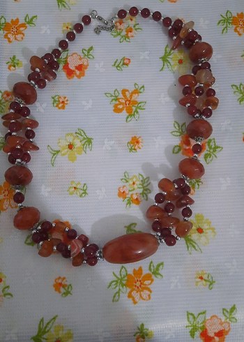 Diğer Uzun Renkli Boncuklu Bohem Kadın Kolye