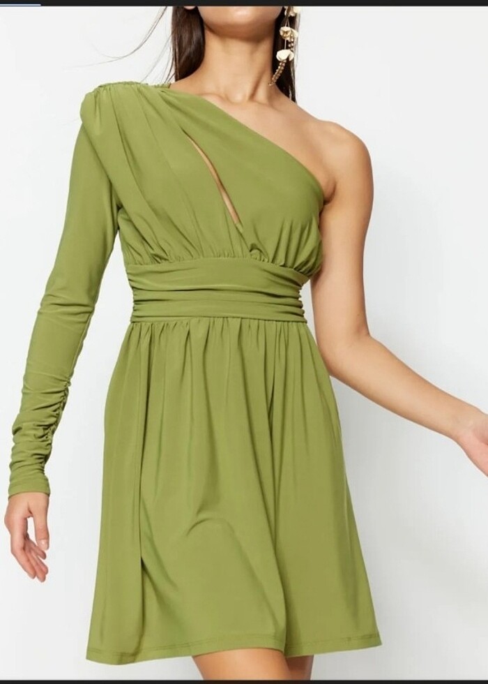 Kısa şık abiye mezuniyet elbisesi - Görsel 2