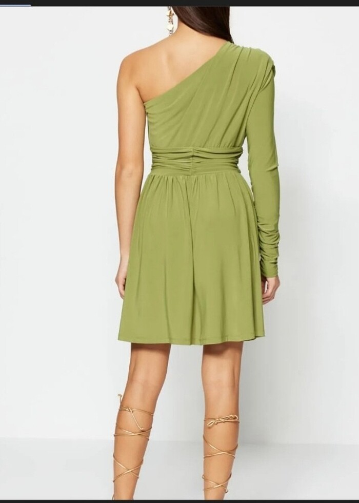 Kısa şık abiye mezuniyet elbisesi - Görsel 3