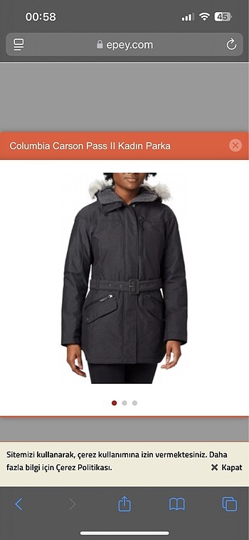 Columbia orijinal parka - Görsel 5