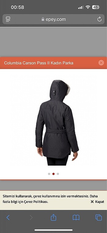 Columbia orijinal parka - Görsel 7