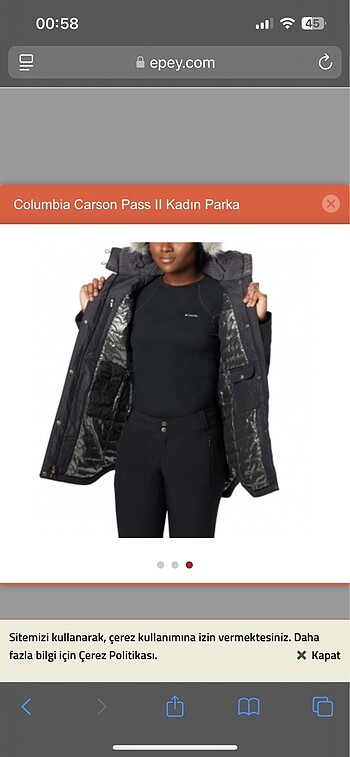 Columbia orijinal parka - Görsel 6