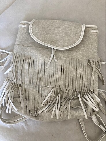 Stradivarius Krem sırt çantası