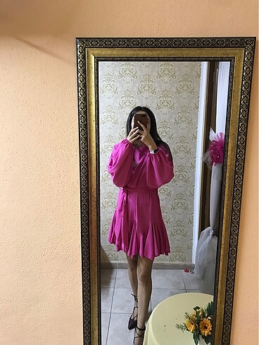 Trendyol & Milla Pembe pileli elbise