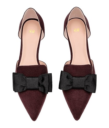 H&M fiyonk detaylı babet